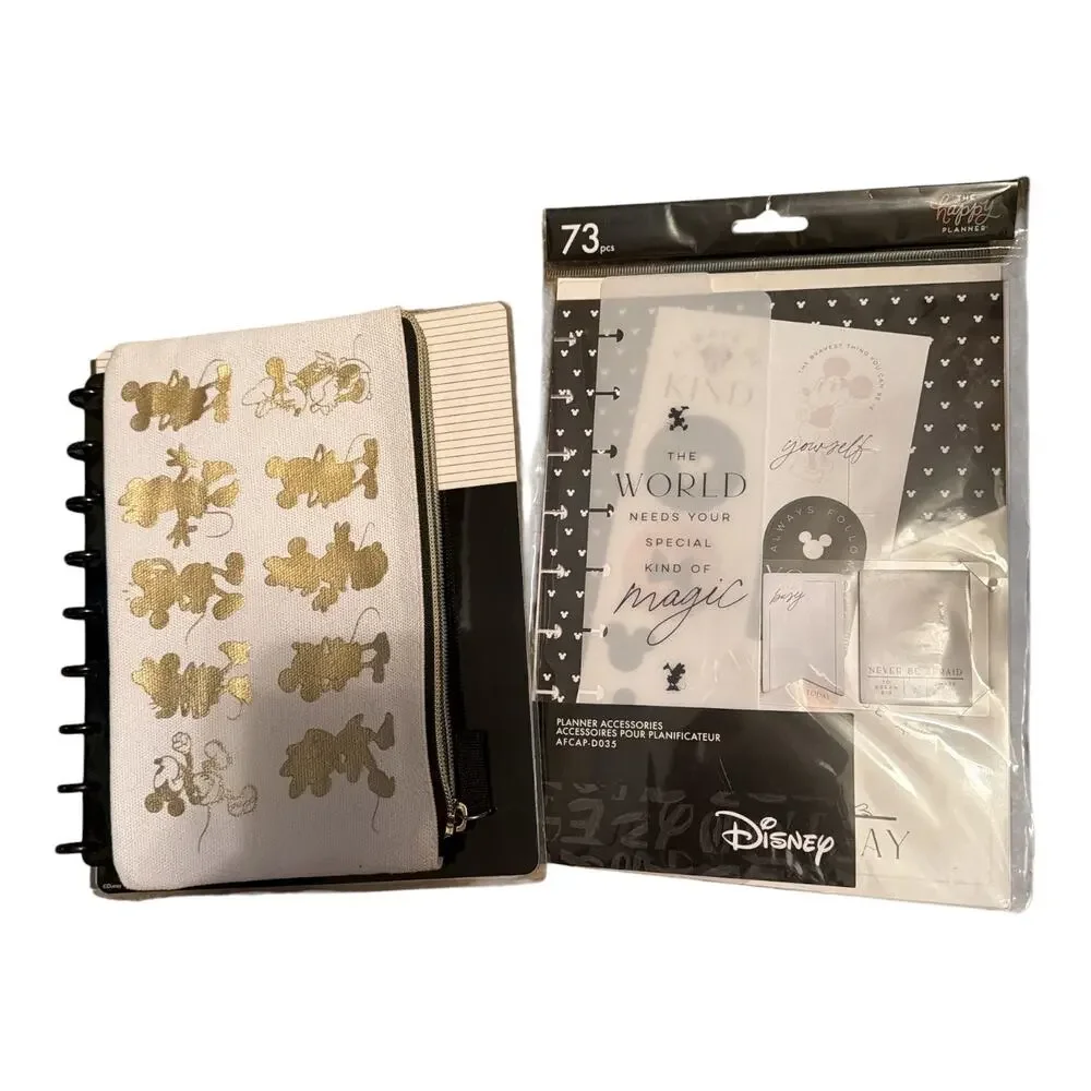 The Happy Planner Disney Pencil Pouch Notebook 73 Piece Planner Accessories